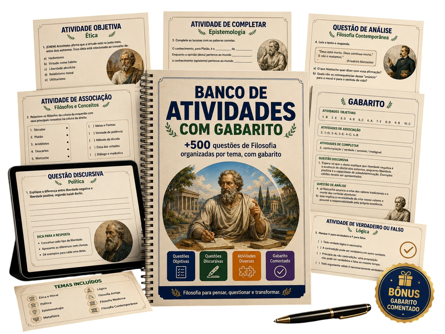 Banco de Atividades com Gabarito